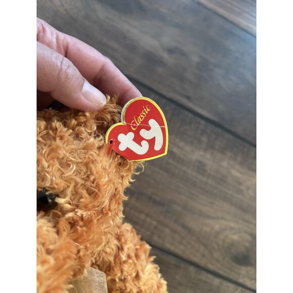Ty Classic Teddybearsary 15” Anniversary Plush Bear 100% Ty Silk Stuffed Toy - Picture 4 of 8